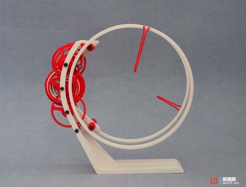 极简风3D打印闹钟 精妙设计简约不简单