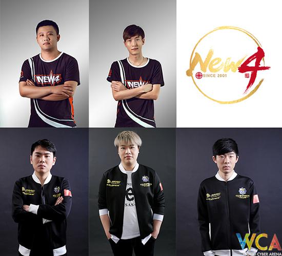 队员:Jackhan(左上)、Jewelry(中上)、Six(左下)、Drer3er(中下)、Oi(右下)