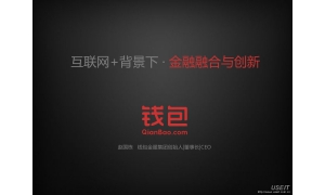 钱包金服赵国栋：金融脱离场景很难独立生存