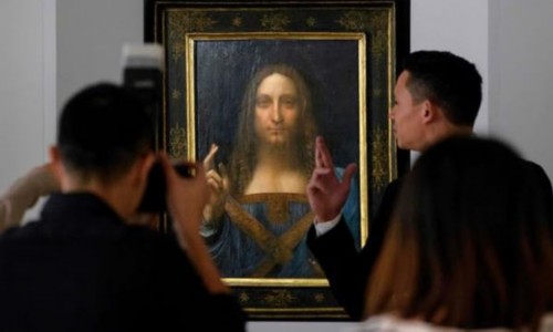 该作品在拍卖前的预展中