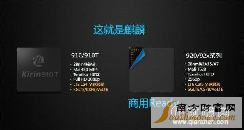 华为推出海思Kirin920处理器 与高通骁龙同台竞技