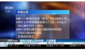 上市公司中报季开启，首批科创板公司业绩预告