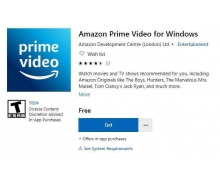 亚马逊宣布向微软 Windows 10 商店推送官方的 Pri