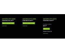 英伟达官网更改信息：RTX 3070发售时间跳票至10月