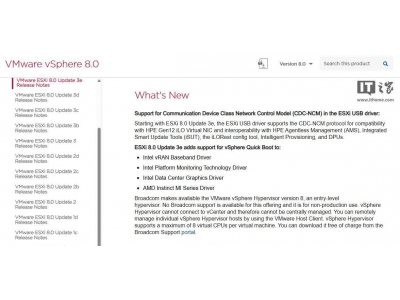 博通重启VMware ESXi免费版，自带永久许可证，入门