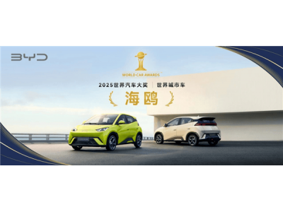 比亚迪海鸥问鼎2025世界汽车大奖，中国汽车品牌