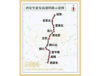 西延高铁铺轨启动，设计时速350公里，革命老区