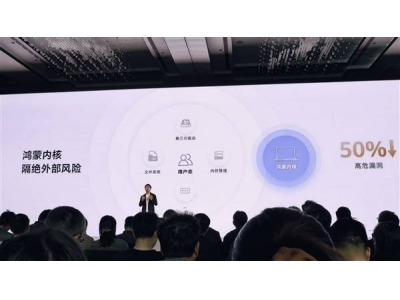 鸿蒙电脑亮相：隐私安全性能全面提升，打造安