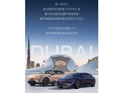 阿维塔阿联酋半年战绩：豪华新能源市场占有率