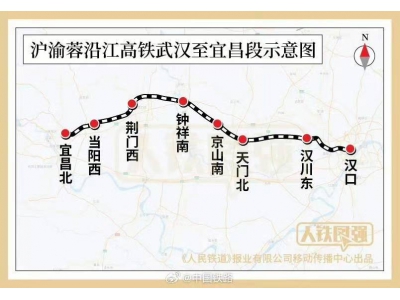 沪渝蓉高铁武宜段联调联试，武汉至宜昌旅行时