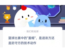 篮球比赛中的盖帽是进攻方还是防守方的技术动