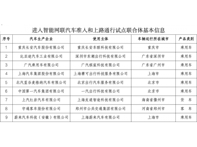9家车企拿到自动驾驶落地入场券 小鹏特斯拉落榜