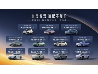 比亚迪海洋网“智驾长测”启程，全民体验高阶