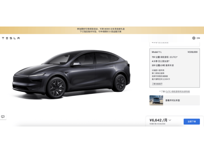 特斯拉Model Y L大六座豪华纯电SUV上