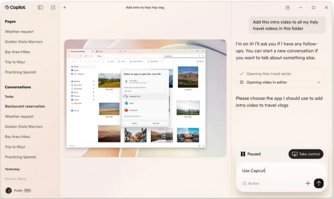 微软推出 Windows 11 全新 AI 升级，全