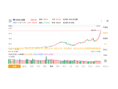 谷歌股价飙升 7个月翻倍 俩创始人