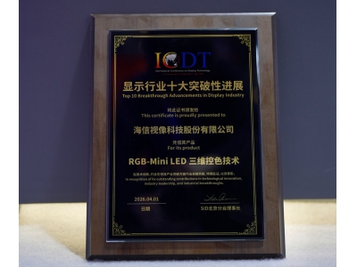 52位专家选出十大显示突破技术，海信RGB-Mini LE