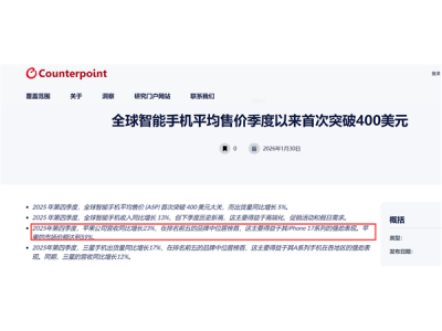 iPhone均价历史首破7000元：国产小米OV为啥死活追