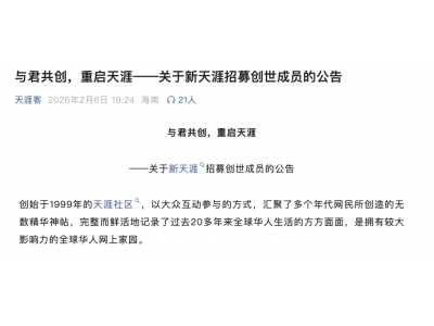 情怀标价1999：重启的天涯，是“爷青回”还是“