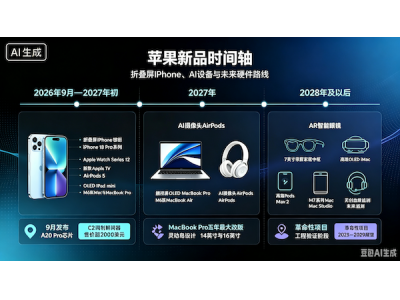 折叠屏iPhone领衔！苹果未来5年路线图曝光