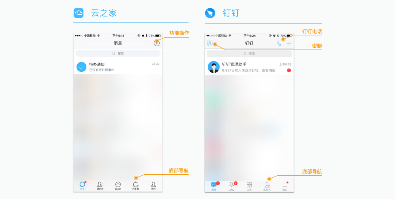 企业移动办公选型分析报告：云之家V9 VS 钉钉3.5