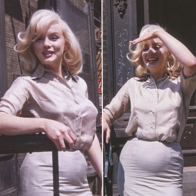 梦露在1960年7月时于纽约片场拍下的彩色照片